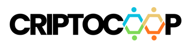 Logo de CriptoCoop — cooperativa digital basada en blockchain y finanzas descentralizadas.