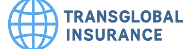 Logo for TransGlobal Insurance with a simple globe icon.