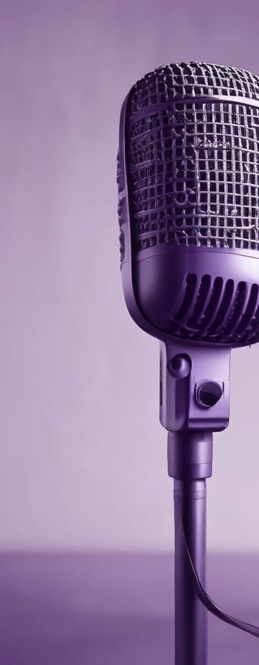 condenser microphone with black background
