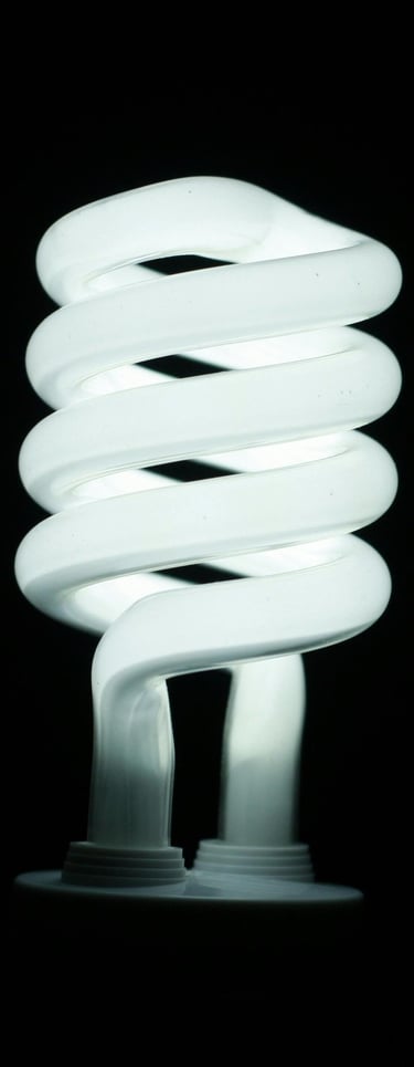 CFL compact fluorescent light bulb