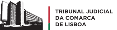Ilustração arquitetónica do Palácio da Justiça, logo oficial Tribunal Judicial da Comarca de Lisboa