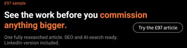 content writing service £97