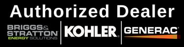 Authorized Briggs & Stratton, Kohler, and Generac Dealer logo