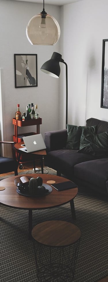 Bright living room with modern inventory