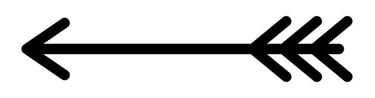 Arrow design black line work