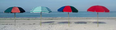 Beach Umbrellas on Crescent Beach Siesta Key