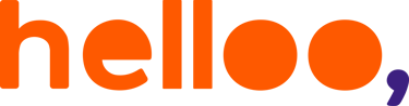 Logo da empres apoiadora do projeto, a "Helloo,"