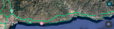Localización del cohousing Málaga 50 en Google Maps