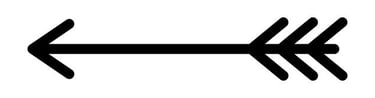 Arrow design black line work