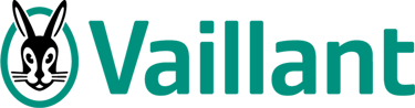 Vaillant logo featuring a teal green rabbit head emblem and sans-serif typography.