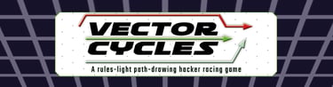 Vector Cycles: a rules-light path-drawing hacker racing game