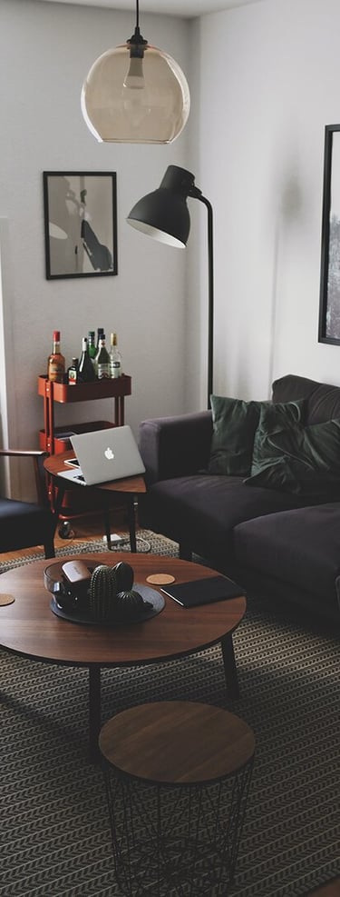 Bright living room with modern inventory