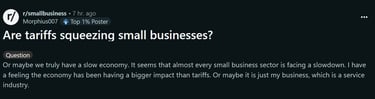Are tariffs squeezing small businesses?