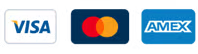 Nous acceptons toutes les cartes de crédit