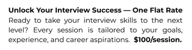 $100 per session for mock interview