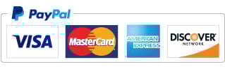 PayPal logo with credit cards