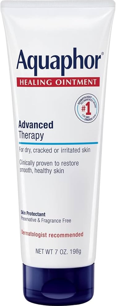 Aquaphor andvanced therapy bottle