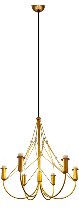 beautiful brass and glass gilded chandelier at Sayb & Nia Interior Design Buckinghamshire, England