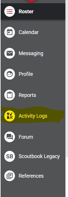 on the side menu to the left you will see Activity Logs