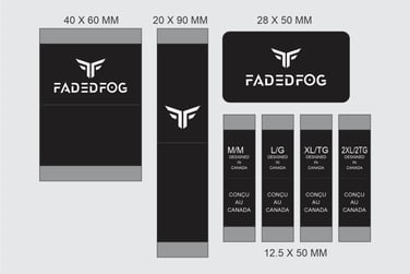 Custom woven clothing labels with brand logo for apparel production