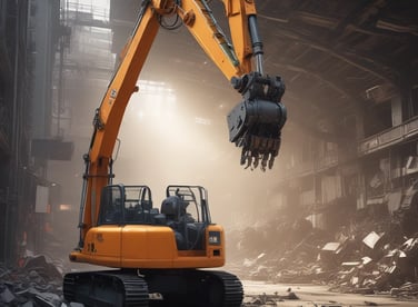 a construction worker is seen in this picture