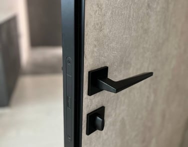 Drzwi ukryte z powloka dekoracyjna