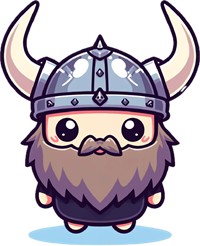 The Cute animated avatar of Bjorn the Cyber Viking