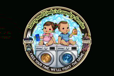 Larry & Linda's laundry service logo