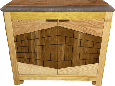 The Cornerstone buffet cabinet made by Austen at Eternally Furnished.
