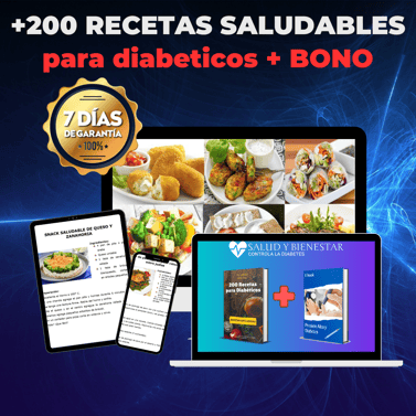 200 recetas para diabéticos + bono