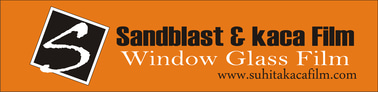 jasa pemasangan sticker sandblast jakarta timur logo