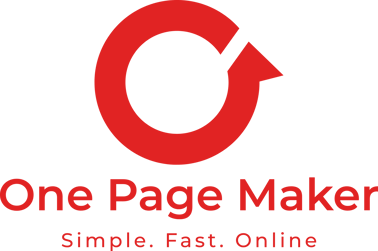 ONE PAGE MAKER logo