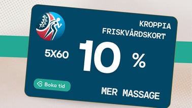 Använd ditt friskvårdsbidrag till massage - Klippkort 5x60 min