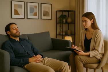 Hypnotherapy session for anxiety and transformation