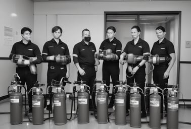 groupe en formation prévention en incendie