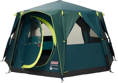 Coleman Tent Octagon, 6 Man Festival Dome Tent, 6 Person Family Camping Tent  by amazon