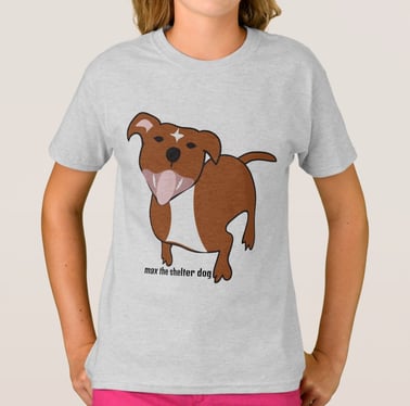 max the shelter dog kids apparel kids t-shirt