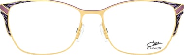 cazal damen gestell brille gold lila violett