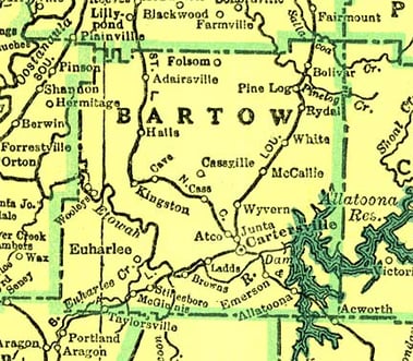 Bartow County, Georgia Map