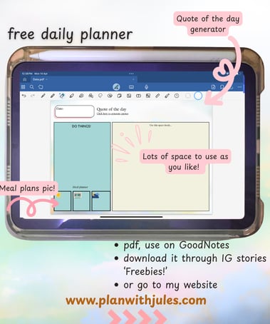 free daily planner GoodNotes