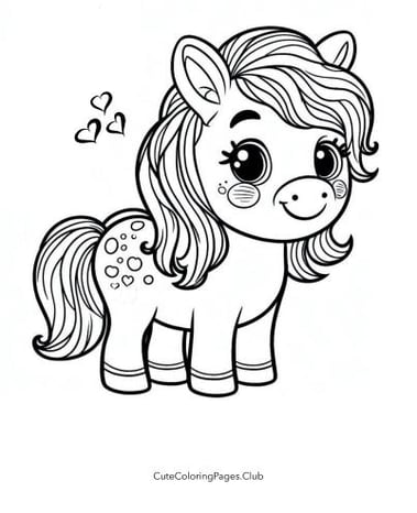 pony coloring page