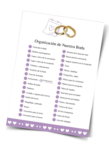 Regalo Celebraclick organizador de boda