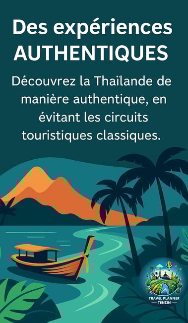 Photo en Thaïlande avec le logo Tenzin