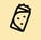  Icon of a wrapped snack or burrito.  Let me know if you'd like them even shorter or labeled differently!