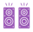 purple speaker icon