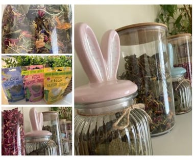 rabbit treat jars