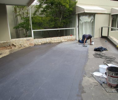 Balcony waterproofing work by Environmental Pro Construction