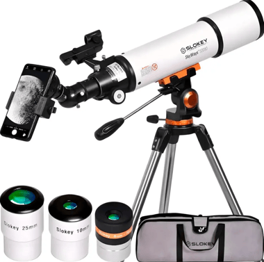 Slokey 50080 Telescopio Refractor 25x-250x para Niños y Principiantes 
