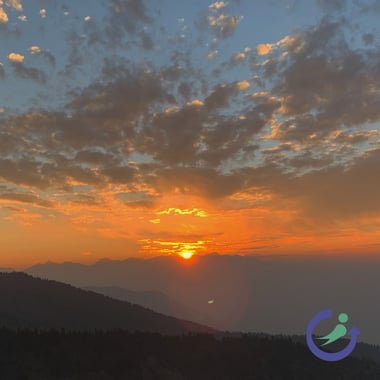 sunrise in the south chilcotin mountains