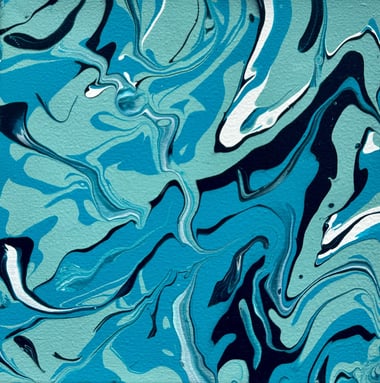 Blue - 20x20 - 20€ - peinture acrylique 2023